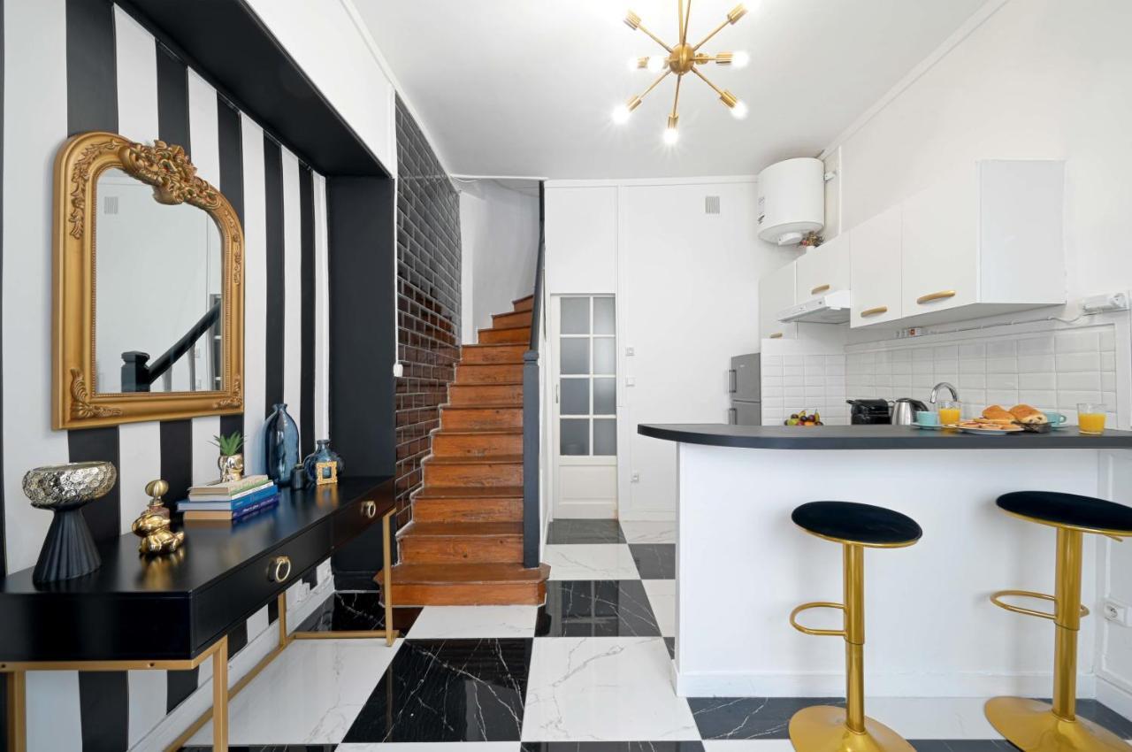 Black & White - Chic & Petit Maison- Pigalle 9Eme Paris Exterior foto
